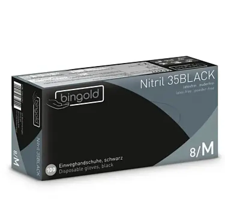 Bingold Nitril 35 Black Handschuhe