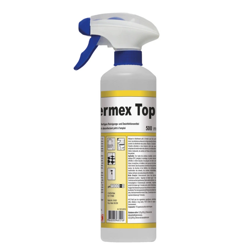 [16313.00110] EPP germex Top – Gebrauchsfertiges High-Performance Desinfektions- & Reinigungsmittel, 500ml Flasche (10 Liter)
